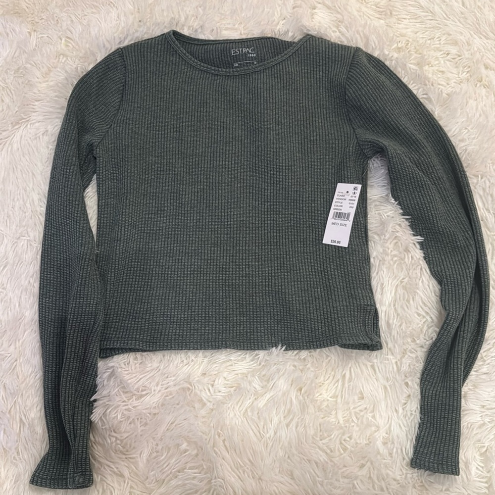 NEW WITH TAGS - Pacsun Waffle Knit Long Sleeve Top